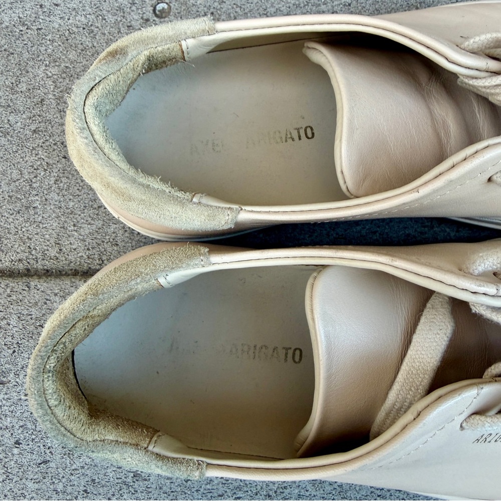 Axel Arigato Nude Low Top Leather Sneakers Women 37 Laces 98163 Flat Portugal - Picture 5 of 13